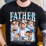 Unisex Personalized T-Shirt with Photo and Text - Unique Gift for Father's Day, Birthday, Mother's Day, Christmas