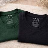 Custom Inside Neck T-Shirt with Name & Text - Personalized Birthday Gifts For Sister - Never Forget That I Love You