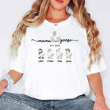 Mama Goose Shirt, Personalized Mama Shirt, Custom Kids Names Shirt, Mom Est Year Tee, Family Goose T-Shirt, Mother Gift