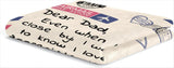 Personalized Fathers Day Blankets Gifts for Dad, Personalized Blanket to My Dad Gifts from Daughter Son, Letter Warm Soft Throw Blankets, Personalised Dad Gifts for Fathers Day