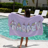 Personalized Name Towel for Beach Bath & Pool - Unique Vacation Gift for Kids and Adults