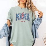 Customizable Patriotic Family T-Shirt - Personalized Dada Mama Mini Shirt with Name- Red White Blue Family Shirt for 4th Of July