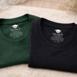 Custom Inside Neck T-Shirt with Name & Text - Personalized Graduation Gifts  - Never Forget That I Love You