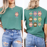 Personalized Name Kawaii Labubu Inspired Shirt - Gift For Labu Fans Harajuku Style Animal Tee