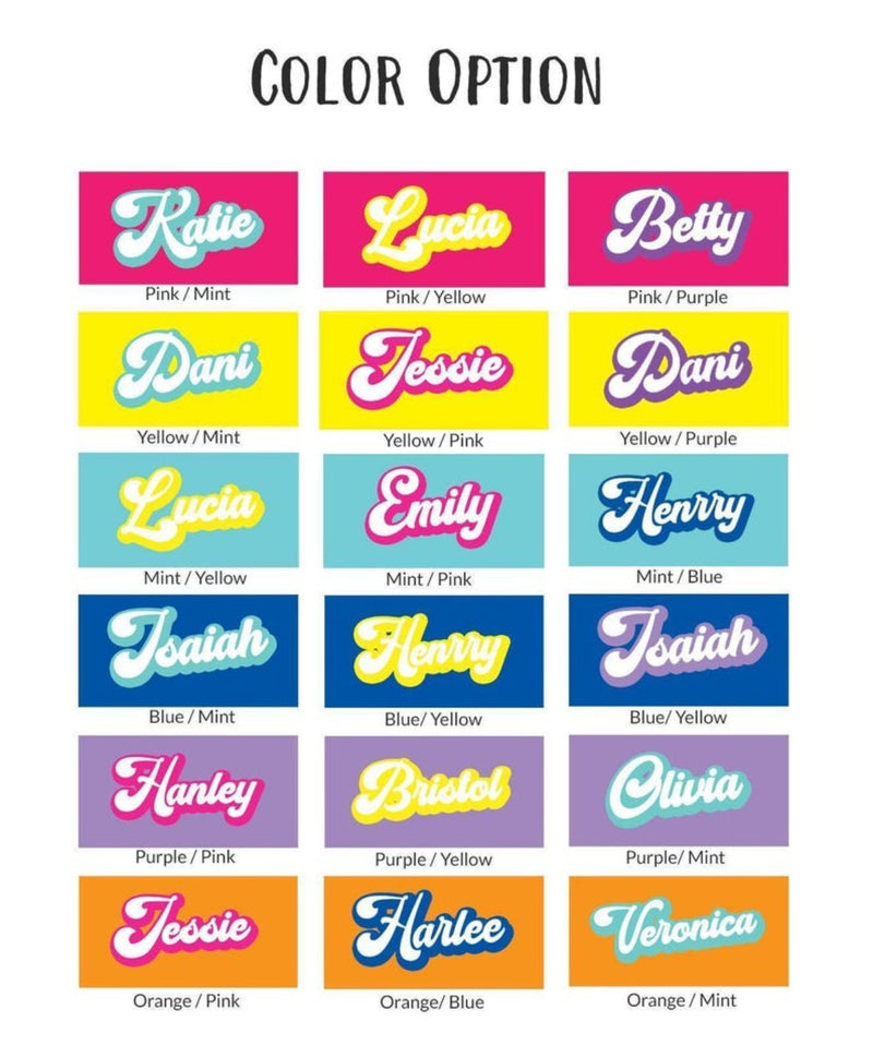 Personalized Retro Beach Towel with Name – Custom Birthday & Vacation Gift for Kids and Adults, Multi Style Summer Beach Accessory