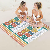 Personalized Cousin Crew Beach Towel with Name, Summer Beach Gift for Cousin, Custom Name Pool Towel, Matching Cousin Trip Gift, Family Vacation Gift