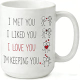 Romantic Mug for Couples - Perfect Gift for Him Her for Valentine's Day Anniversary