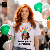 Funny Birthday Shirt, Birthday Photo Shirts, Matching Birthday Party Group Shirt, Custom Face Birthday Shirt, Custom Photo Shirt, Face Shirt