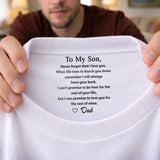 Custom Inside Neck T-Shirt with Name & Text - Personalized Birthday Gifts For Daughter Son Mom Dad Husband Wife - Never Forget That I Love You