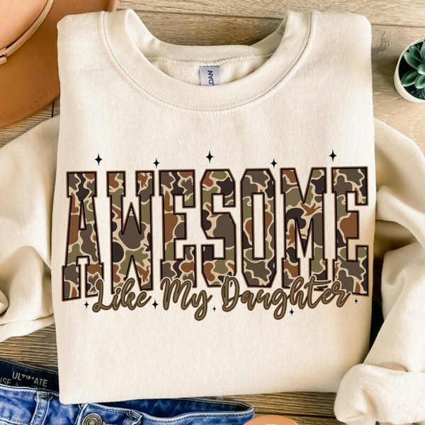 Awesome Like My Daughter T-Shirt, Funny Father’s Day Shirt, Father's Day Shirt, Gift for Dad