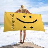 You decide funny beach towel for kids and adults