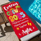 Personalized Cousin Crew Beach Towel with Name, Summer Beach Gift for Cousin, Custom Name Pool Towel, Matching Cousin Trip Gift, Family Vacation Gift