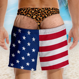 Custom Funny Fake Underwear Beach Shorts, Custom Men's Swim Trunks,  Personalized Birthday/Bachelor Party Gag Gift For Husband, Son, Grandson, Brother, Grandpa, Dad, Yourself