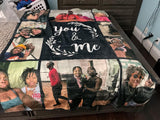 I Love You Couples Gifts - Custom Photo Blanket for Girlfriend Boyfriend Gifts, Personalized Picture Blankets for Christmas Couples Gifts