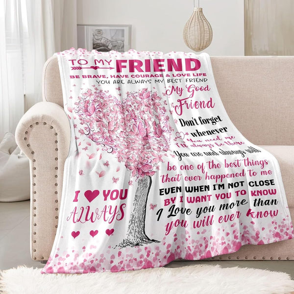 Premium Super Soft Blanket for Best Friends - Unique Birthday Gifts for Besties