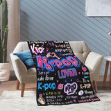 Kpop Gifts for Teen Girls, K-pop Blanket, k Pop Gifts for Girls, Kpop Merch, Kpop Blanket for Women, Korean Music Stuff, Christmas Birthday Gifts for BFF Girls Women