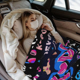 Kpop Gifts for Teen Girls, K-pop Blanket, k Pop Gifts for Girls, Kpop Merch, Kpop Blanket for Women, Korean Music Stuff, Christmas Birthday Gifts for BFF Girls Women