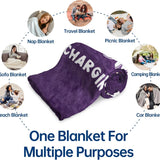 Grandma Mom Dad is Charging Sloth Blanket, Funny Gifts for Grandma Mom Dad from Daughter Son Grandkids, Personalized Gifts for Mothers Day Birthday Christmas