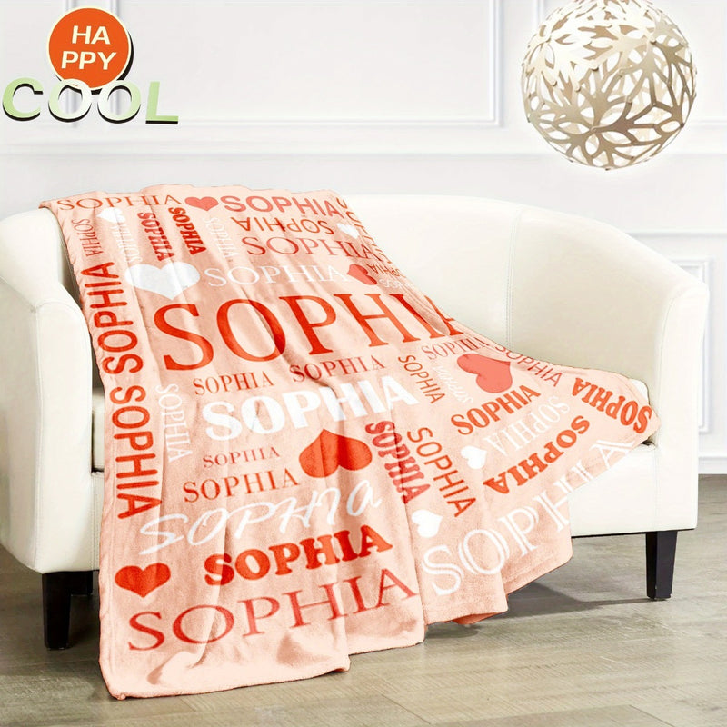 Personalized Name Blanket for Kids and Adults, Family, Friends