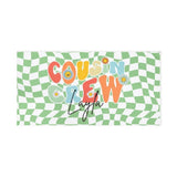 Personalized Cousin Crew Beach Towel with Name, Summer Beach Gift for Cousin, Custom Name Pool Towel, Matching Cousin Trip Gift, Family Vacation Gift