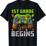 Customizable Text Back To School Shirt, First Day Of School Shirt, Game Shirt for Kindergarten, 1st Grade and 2nd Grade