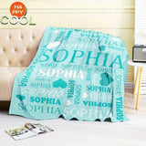 Personalized Name Blanket for Kids and Adults, Family, Friends
