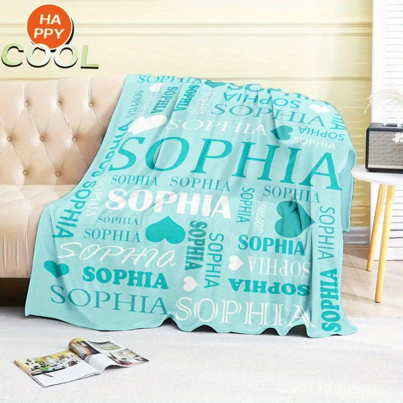 Personalized Name Blanket for Kids and Adults, Family, Friends