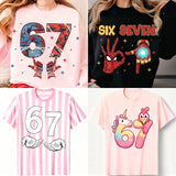 6 7 Six Seven Trendy Shirts Sweatshirts Hoodies for Kids and Adults