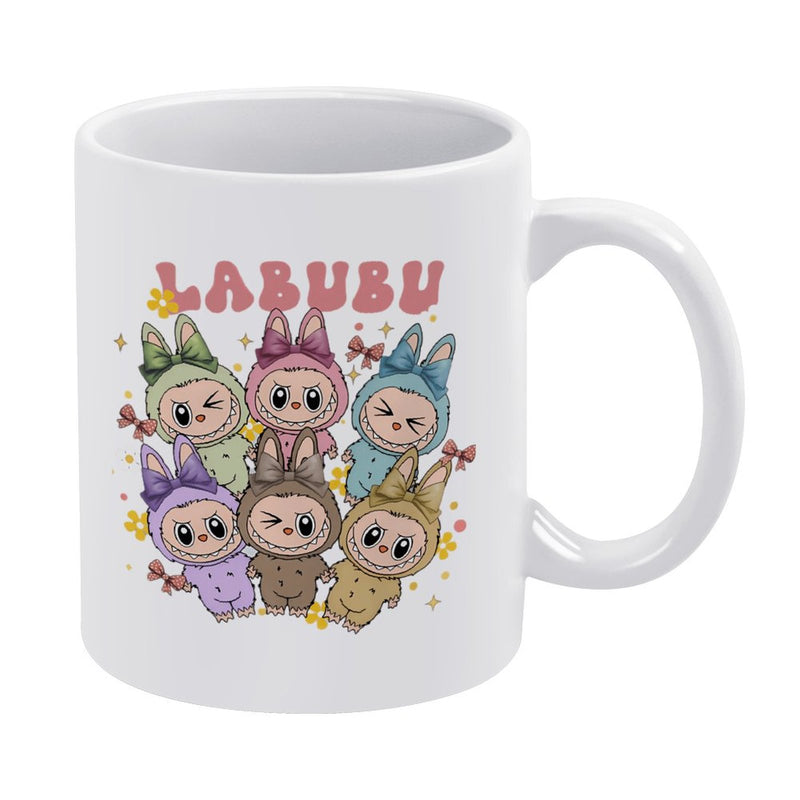 Kawaii Labubu Inspired Mug - Gift For Labu Fans Harajuku Style Coffee Mug