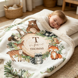 Personalized Name Blanket for Baby Shower, Birthday and Christmas