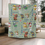 Custom Paw Patrol Blanket, Paw Patrol Blanket Toddler, Baby Blanket, Baby Shower Gift, Baby Gift, Personalized Blanket