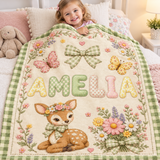 Super Soft Personalized Blanket with Name for Newborn, Kids - Unique Gift for Birthday Christmas