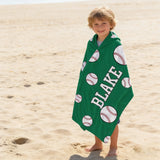 Personalized Baseball Beach Towel, Custom Name Pool Towel, 30"x60" Beach Towel, Personalized Gift for Toddlers/Kids/Adults, Team Gifts