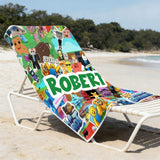 Customizable BrainRot Roblox Game Beach towel Bath towel