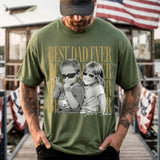 Custom Dad Vintage Photo Shirt: Personalized Fathers Day Shirt With Kids Photo, Funny Dad Shirt, Best Dad Ever Shirt, New Dad Gift