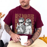 Custom Dad Vintage Photo Shirt: Personalized Fathers Day Shirt With Kids Photo, Funny Dad Shirt, Best Dad Ever Shirt, New Dad Gift