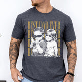 Custom Dad Vintage Photo Shirt: Personalized Fathers Day Shirt With Kids Photo, Funny Dad Shirt, Best Dad Ever Shirt, New Dad Gift