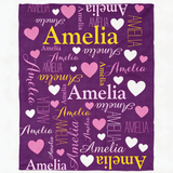Custom Name Blanket - Personalized Blanket for Kids and Adults - Ultra-Soft Cozy Fleece Blanket, Unique Baby Shower, Birthday, Christmas Gifts for Family and Friends