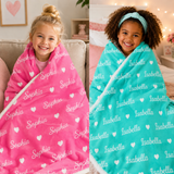 Personalized Name Blanket for Kids & Adults - High Quality Super Soft Blanket for Birthday Christmas Gift
