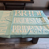 Personalized Bride Beach Towels, Bride Custom Beach Towel, Custom Vacation Gift, Honeymoon/Bachelorette Trip, Bridal Shower Gift