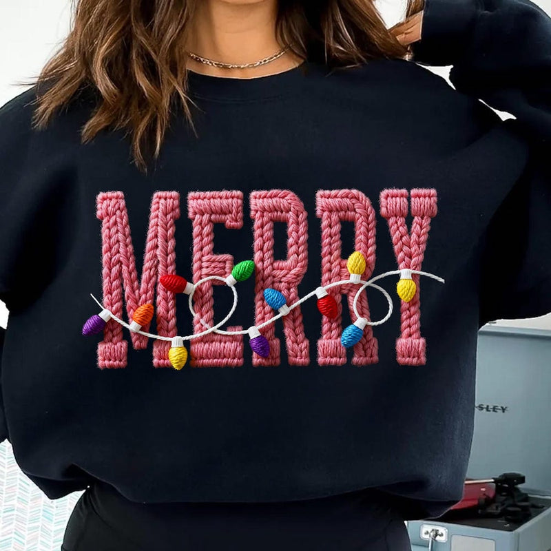 Realistic Yarn Christmas Holiday Sweatshirts Hoodies Shirts