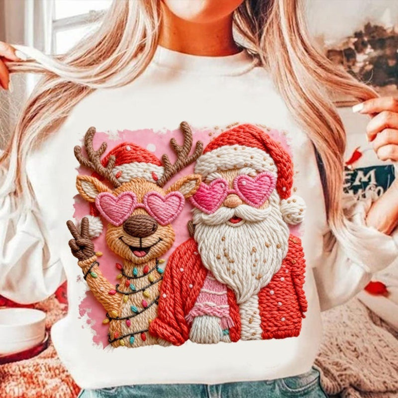 Realistic Yarn Christmas Holiday Sweatshirts Hoodies Shirts