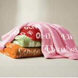 Personalized Name Blanket for Baby Kids Adults - Unique Gift for Birthday, Christmas