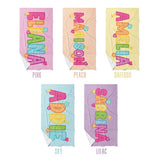 Personalized Towel with Kids Name, Perfect Gift for Vacations, Beach & Pool