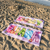 Personalized Towel with Kids Name, Perfect Gift for Vacations, Beach & Pool