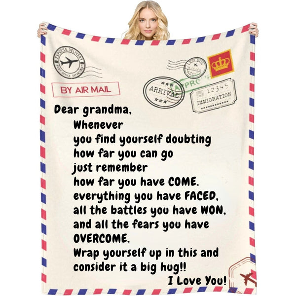 Remember You are Awesome - Customizable Love Reminder Blanket for Family and Friends - Unique Gifts for Mom Dad Grandma Grandpa Daughter Son Granddaughter Grandson Bestie