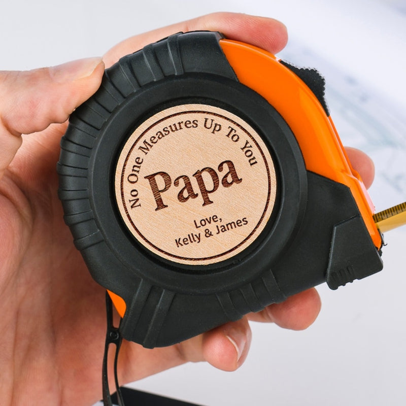 Personalized Tape Measure - Fathers Day Gifts, No One Measures Up, Dad Gifts From Daughter, Personalized Gifts For Dad, Husband, Grandpa Gift