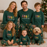 Matching Family Christmas Pajamas Tis The Sea Sun, Custom Family Vacation PJs