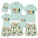 Matching Family Christmas Pajamas Tis The Sea Sun, Custom Family Vacation PJs