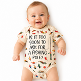 High Quality Super Soft Baby Bodysuit | 100% Cotton Infant Outfit for Fishing Lover | Baby Shower Gift